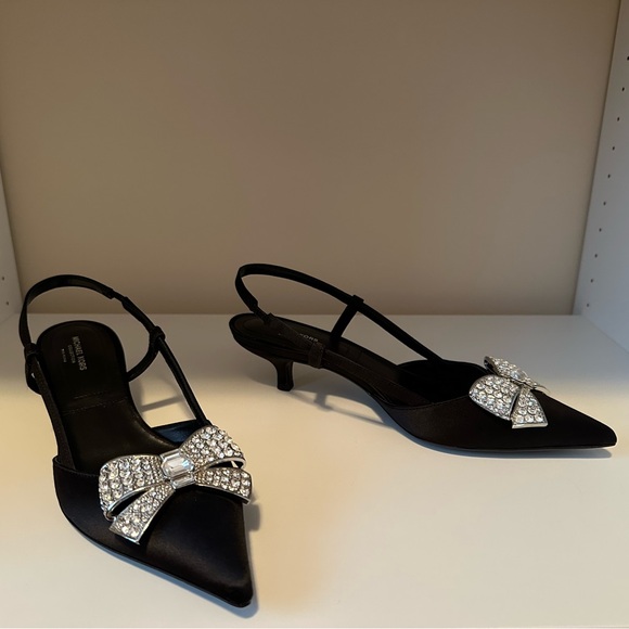 Michael Kors Collection Satin Kitten Heel - Picture 3 of 9